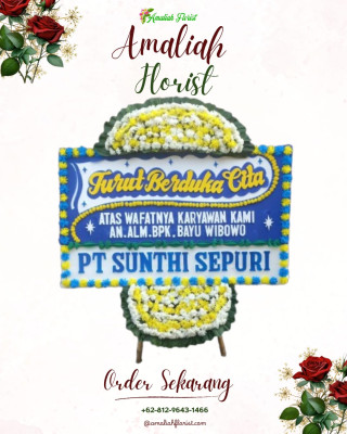 Papan Bunga Duka di Tuak Daun Merah